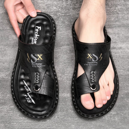 📢📢50% OFF !!⏰Breathable Soft Leather Outdoor Sandals for Men in Plus Sizes