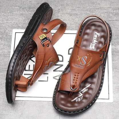 📢📢50% OFF !!⏰Breathable Soft Leather Outdoor Sandals for Men in Plus Sizes