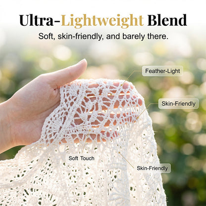 Women's Vintage-Inspired Lace Cover-Up Blouse