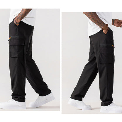 Men's Casual Cargo Pants with Multiple Pockets