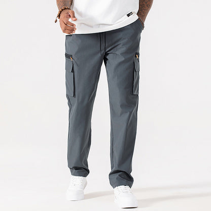 Men's Casual Cargo Pants with Multiple Pockets