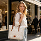 Elegant Lace Large Capacity Tote Bag