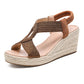 ⏰Women's Casual Bohemian Woven Wedge Sandals