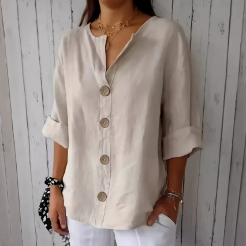 Women's Loose Fashion Button Top