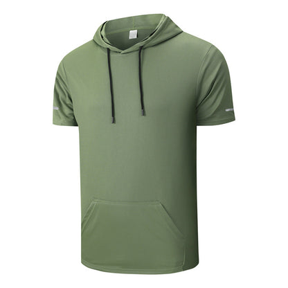 Men's Casual Quick-Dry T-Shirt Hoodie