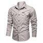 🔥Men's Long Sleeve Cotton Workwear Shirt