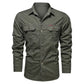 🔥Men's Long Sleeve Cotton Workwear Shirt