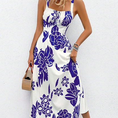 Women's Floral Print Spaghetti Strap Dress