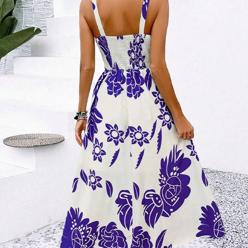 Women's Floral Print Spaghetti Strap Dress