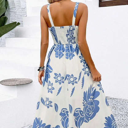 Women's Floral Print Spaghetti Strap Dress