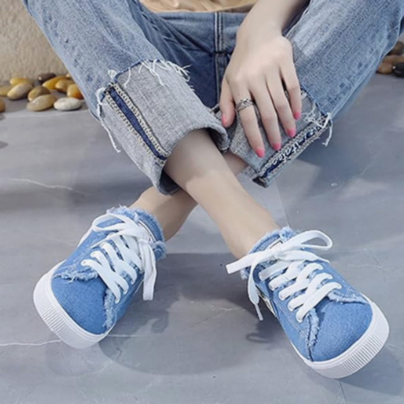 Women's Denim Mule Sneakers