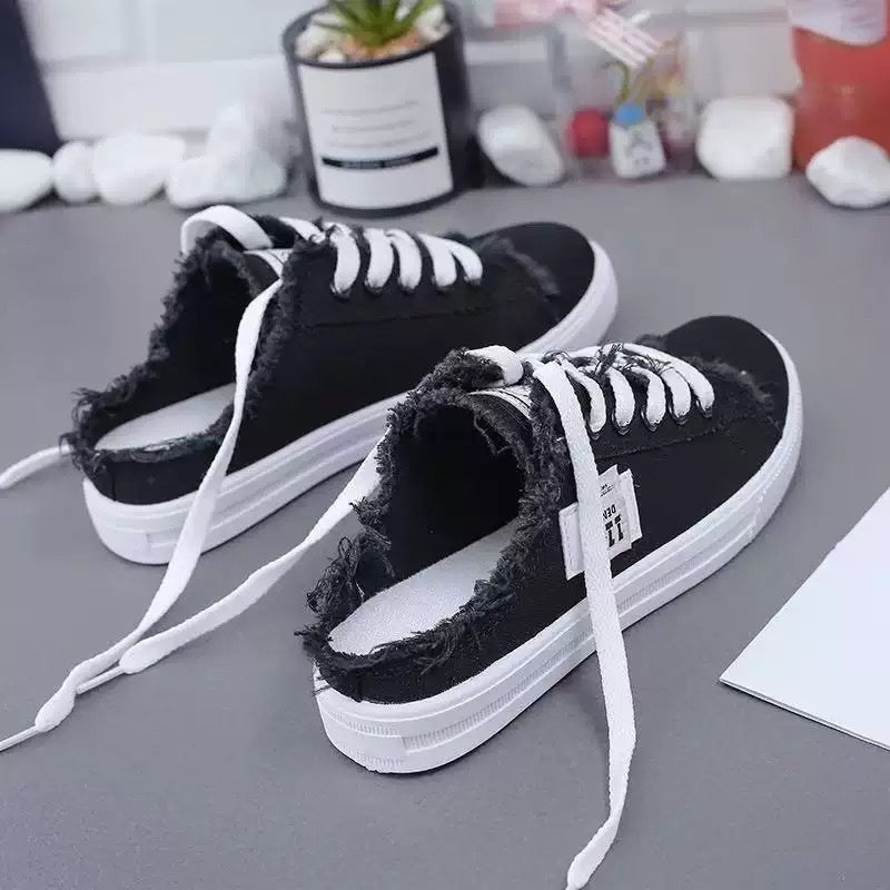 Women's Denim Mule Sneakers