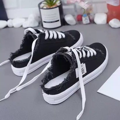 Women's Denim Mule Sneakers
