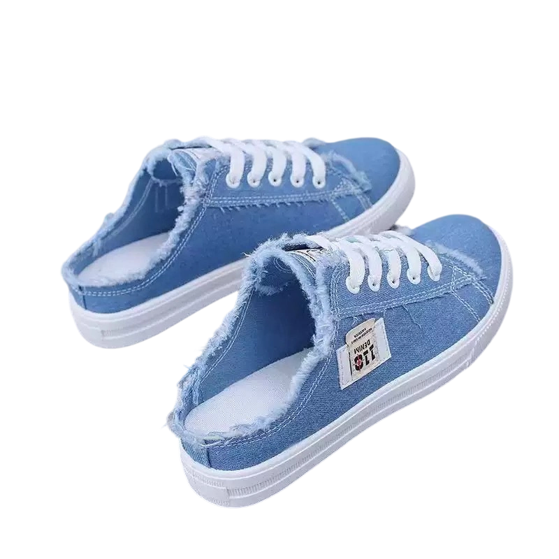 Women's Denim Mule Sneakers