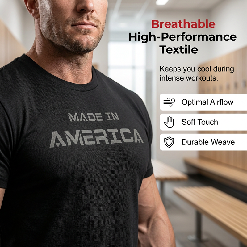 Men's Athletic Fit Crew Neck Tee