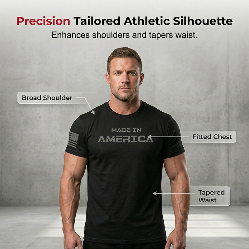 Men's Athletic Fit Crew Neck Tee