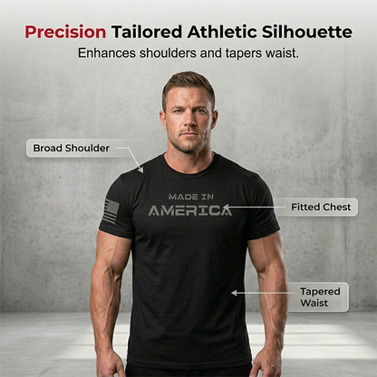 Men's Athletic Fit Crew Neck Tee