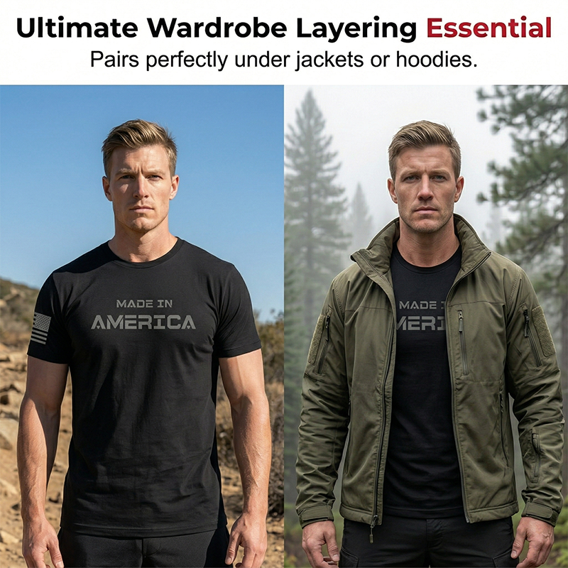 Men's Athletic Fit Crew Neck Tee