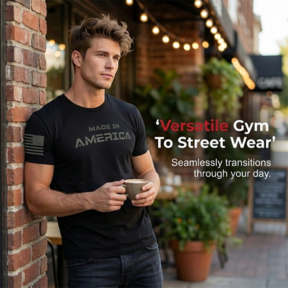 Men's Athletic Fit Crew Neck Tee