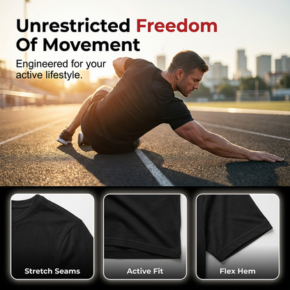 Men's Athletic Fit Crew Neck Tee