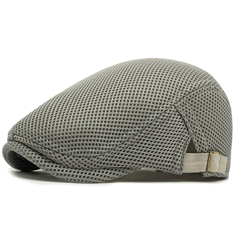 Breathable Flat Cap with Adjustable Strap