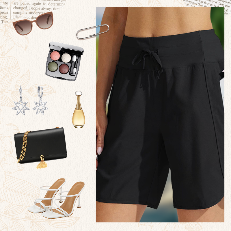 Women's High-Waisted Quick-Dry Athletic Shorts