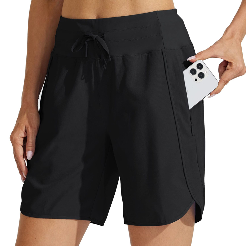 Women's High-Waisted Quick-Dry Athletic Shorts