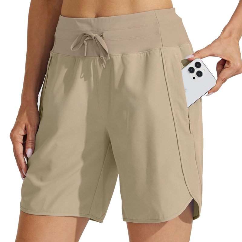 Women's High-Waisted Quick-Dry Athletic Shorts