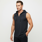 Men's Sleeveless Workout Hoodie Tank Top