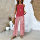 Women’s Trendy Print 2 Piece Outfits Sleeveless Top & Pants