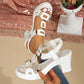 Women's Chunky Heel T-Strap Sandals