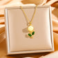 Elegant Rose Pendant Necklace
