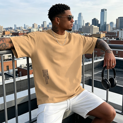 Men's Urban Style Loose Fit Short Sleeve Shirt