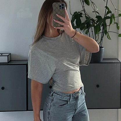 ✨Women's Summer Chic Fitted Waist Tee