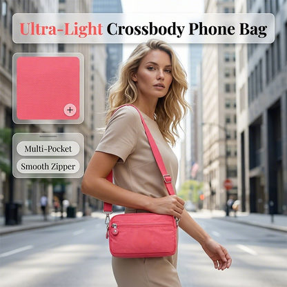 Lightweight Nylon Crossbody Phone Bag