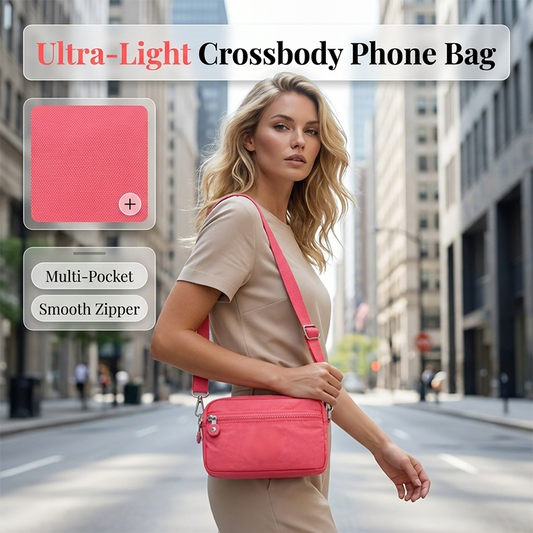 Lightweight Nylon Crossbody Phone Bag