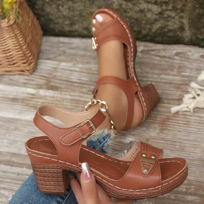 Women's Chunky Heel Sandals