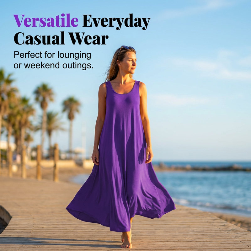 Women's Casual Sleeveless Maxi Dress