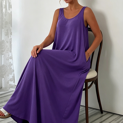 Women's Casual Sleeveless Maxi Dress