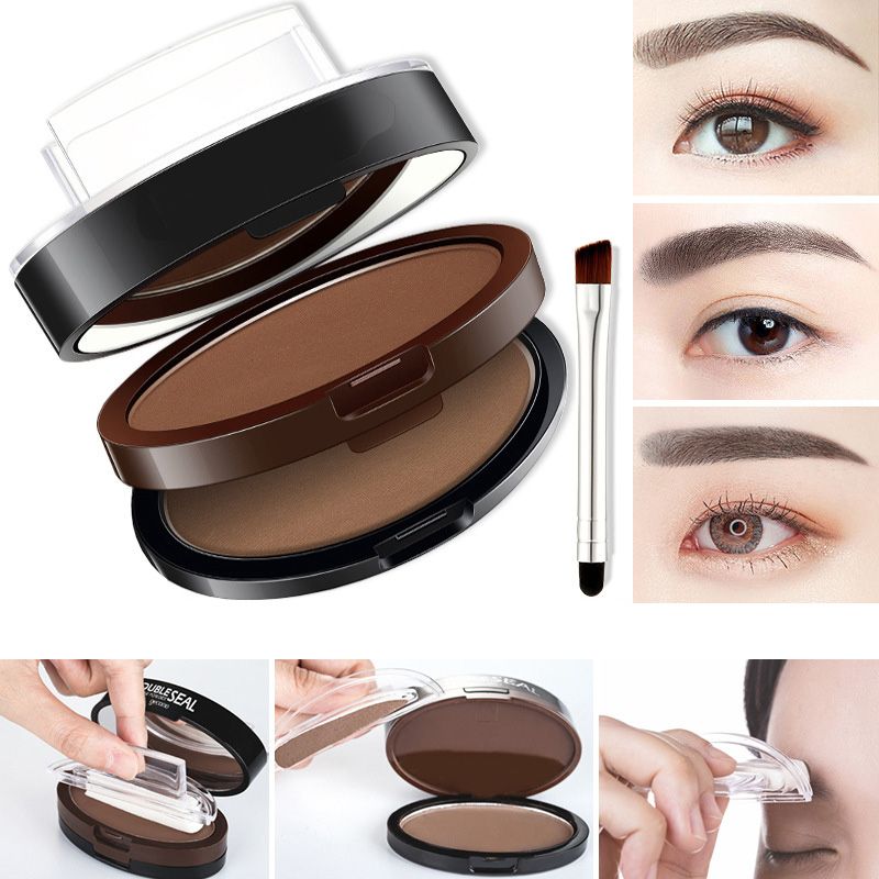 ⏰Instant Adjustable Eyebrow Stamp – Two‑color brow powder, waterproof & smudge‑proof. Natural, full brows in seconds! 💕🎀