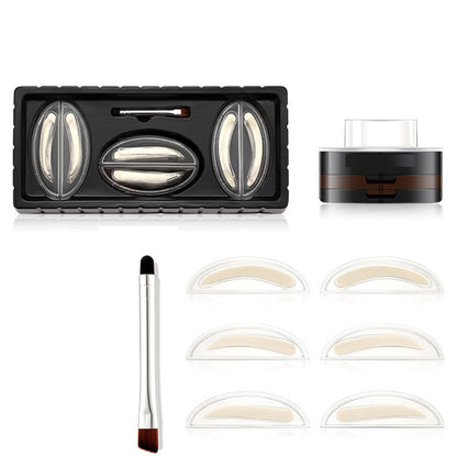 ⏰Instant Adjustable Eyebrow Stamp – Two‑color brow powder, waterproof & smudge‑proof. Natural, full brows in seconds! 💕🎀