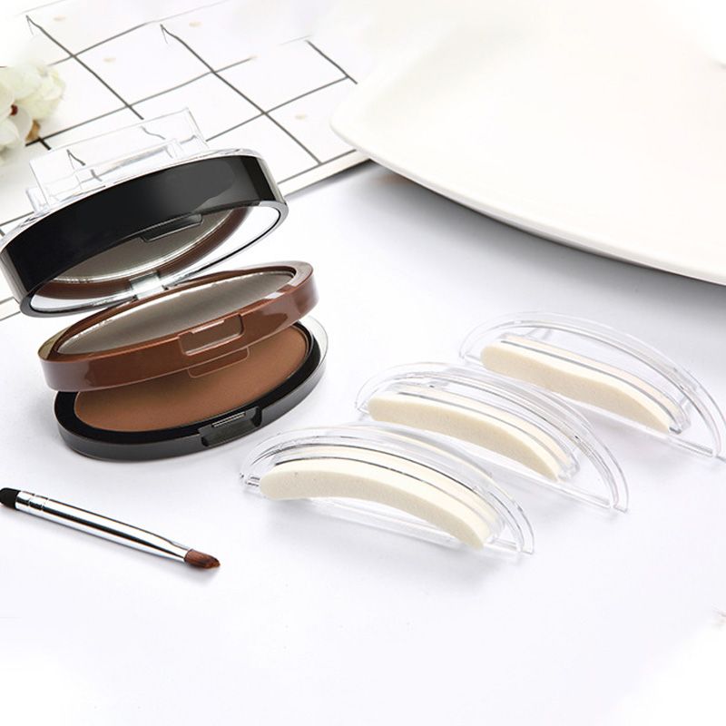 ⏰Instant Adjustable Eyebrow Stamp – Two‑color brow powder, waterproof & smudge‑proof. Natural, full brows in seconds! 💕🎀