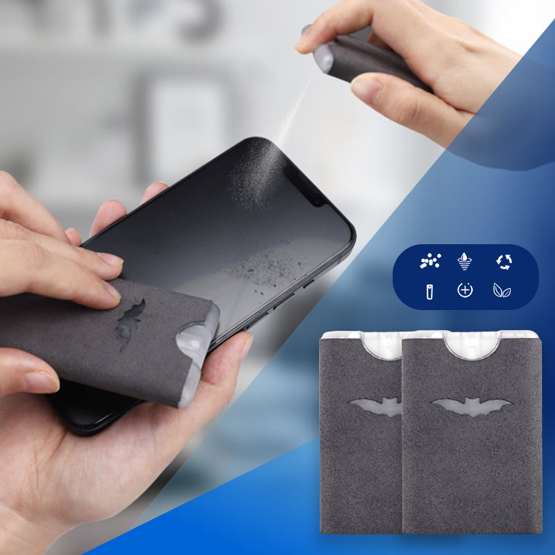 📱 LIMITED-TIME 50% OFF! ✨ 2-in-1 Screen Cleaner & Microfiber Cloth – Portable, Residue-Free, Gentle 🧽