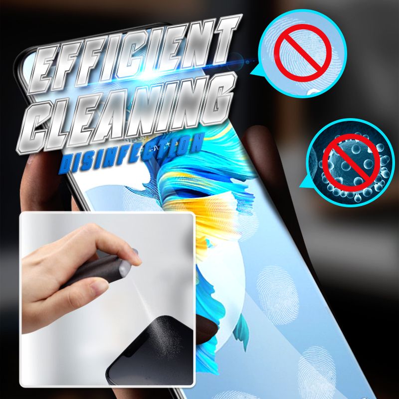 📱 LIMITED-TIME 50% OFF! ✨ 2-in-1 Screen Cleaner & Microfiber Cloth – Portable, Residue-Free, Gentle 🧽