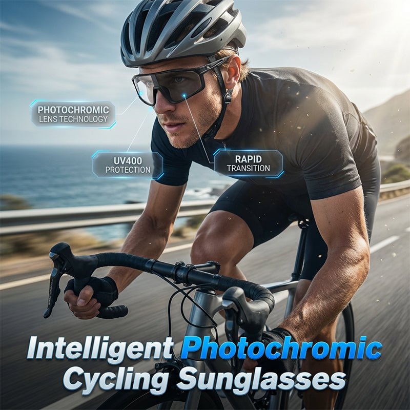 Photochromic Cycling Sunglasses with UV400 Protection