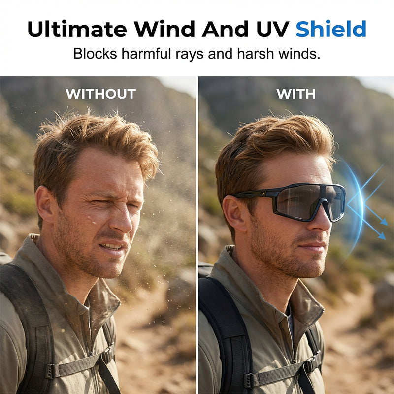 Photochromic Cycling Sunglasses with UV400 Protection