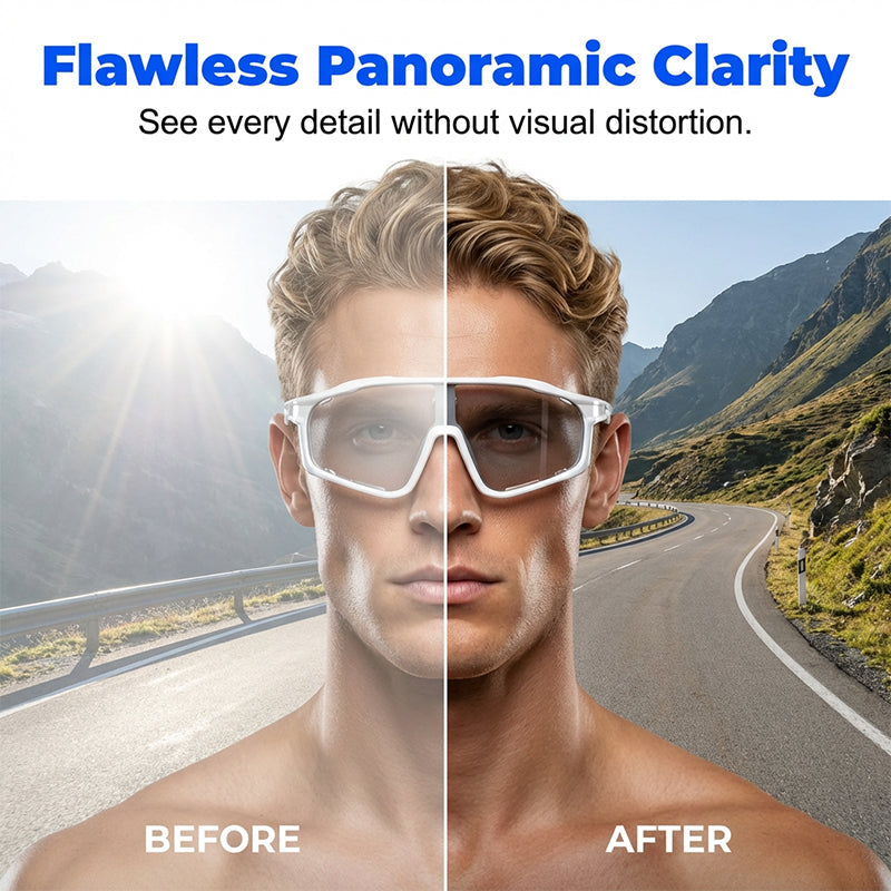 Photochromic Cycling Sunglasses with UV400 Protection