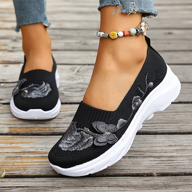 Women's Breathable Flyknit Slip-On Shoes