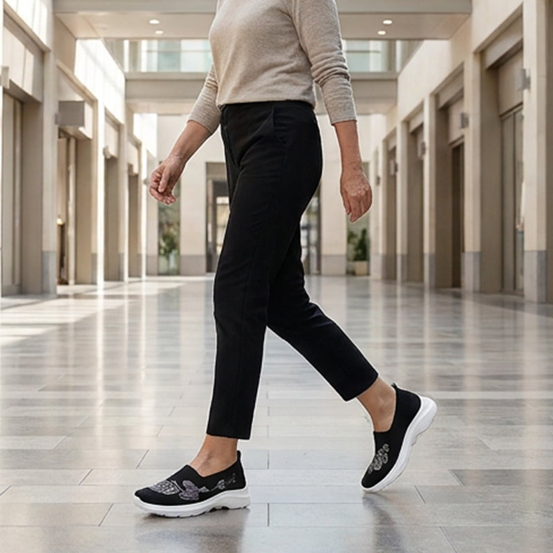Women's Breathable Flyknit Slip-On Shoes