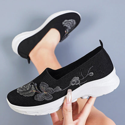 Women's Breathable Flyknit Slip-On Shoes